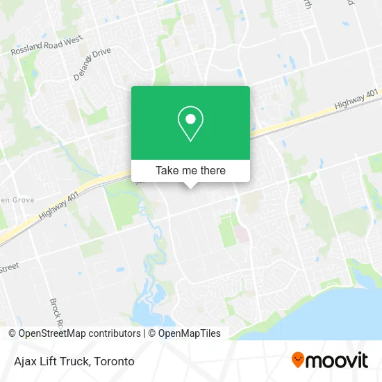 Ajax Lift Truck map