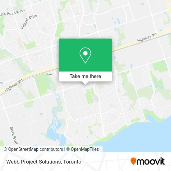 Webb Project Solutions map