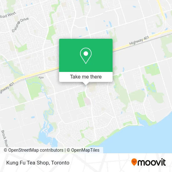 Kung Fu Tea Shop map