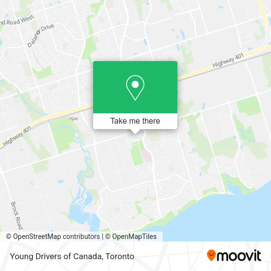Young Drivers of Canada map