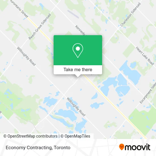 Economy Contracting map