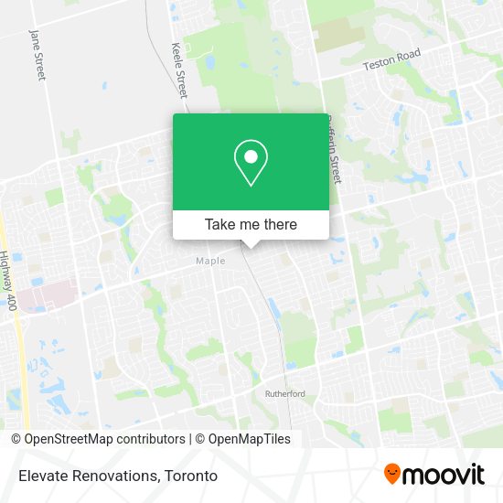 Elevate Renovations map