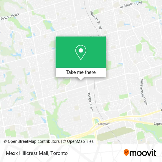 Mexx Hillcrest Mall map