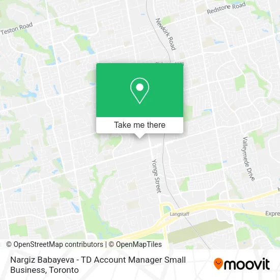 Nargiz Babayeva - TD Account Manager Small Business map