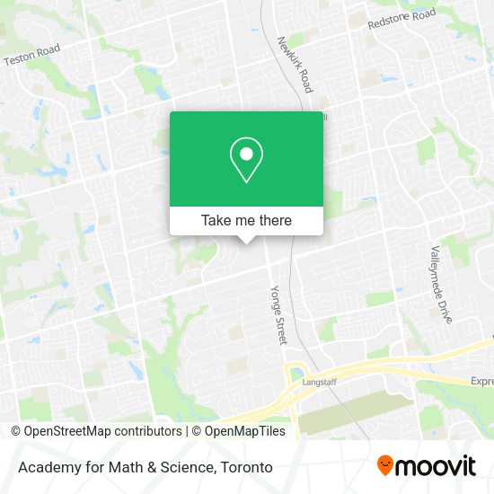 Academy for Math & Science map