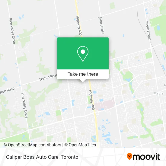 Caliper Boss Auto Care map