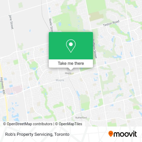 Rob's Property Servicing map