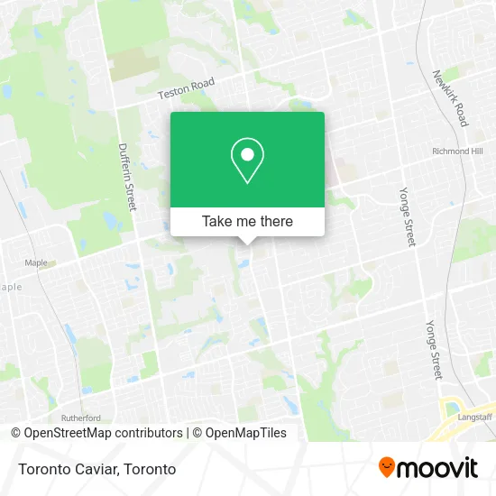 Toronto Caviar plan
