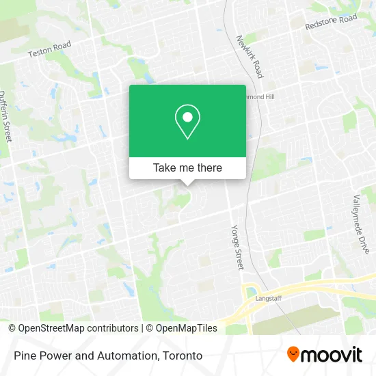 Pine Power and Automation map