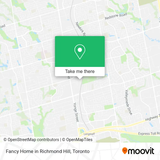 Fancy Home in Richmond Hill map