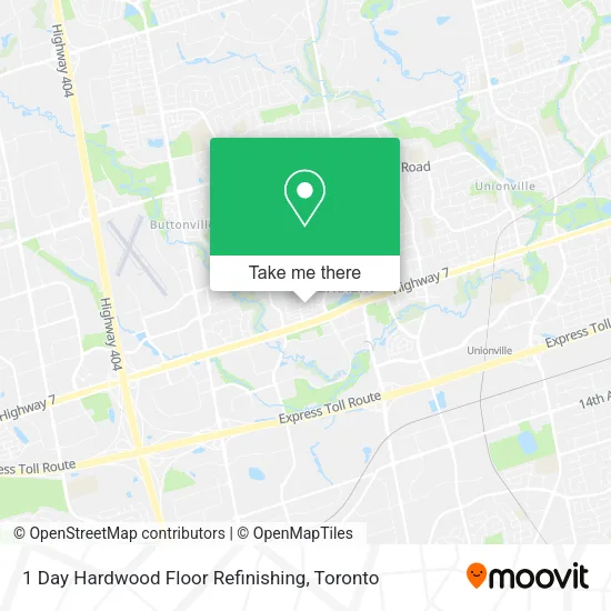 1 Day Hardwood Floor Refinishing map
