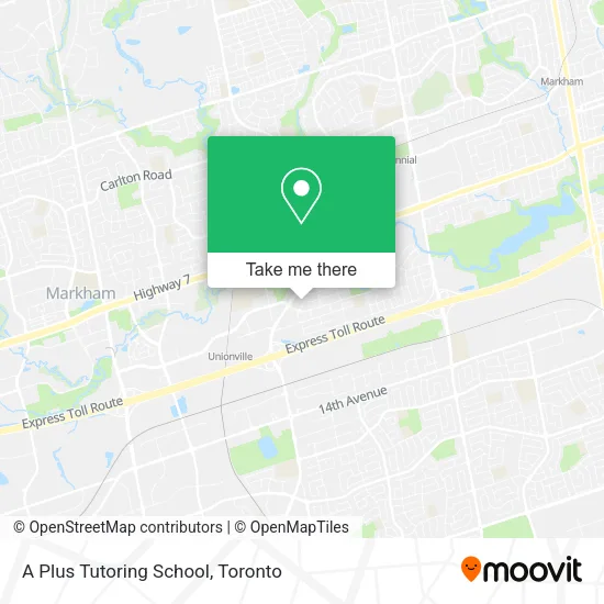 A Plus Tutoring School map