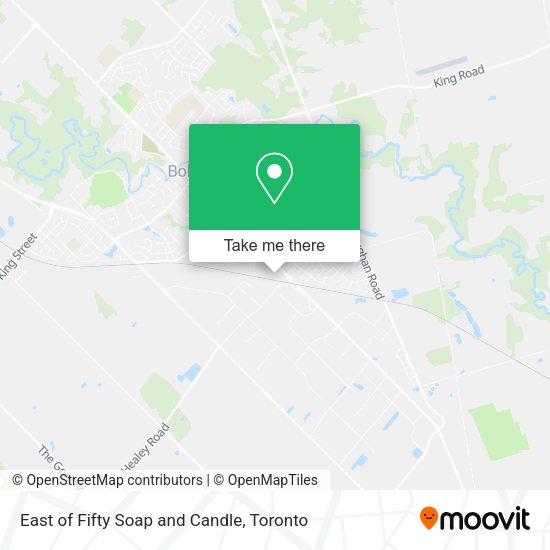 East of Fifty Soap and Candle map