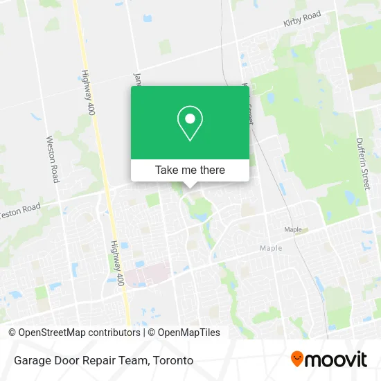 Garage Door Repair Team map
