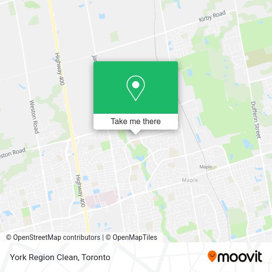 York Region Clean map