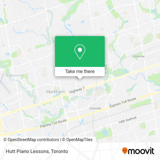 Hutt Piano Lessons map