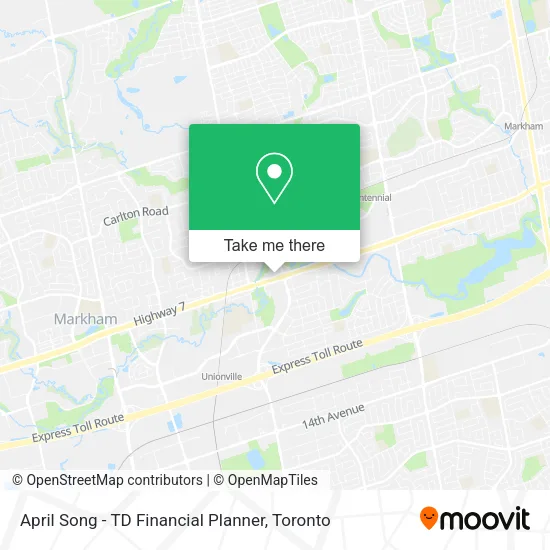 April Song - TD Financial Planner map