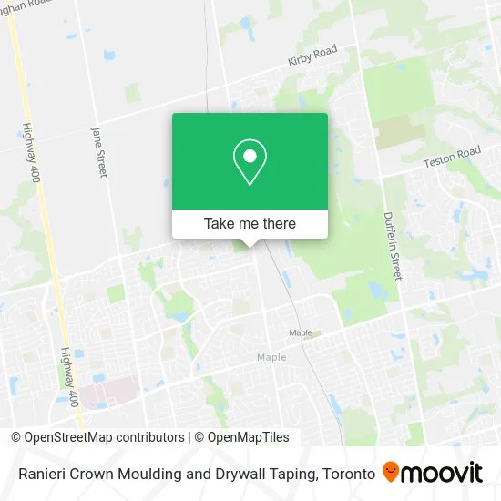 Ranieri Crown Moulding and Drywall Taping map