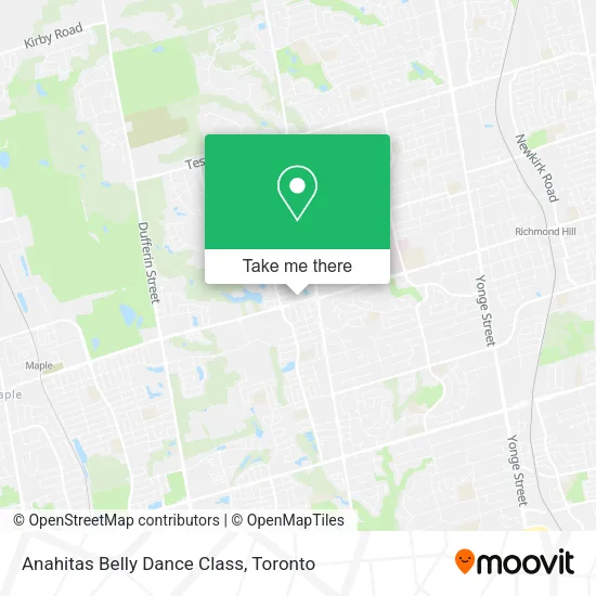 Anahitas Belly Dance Class map