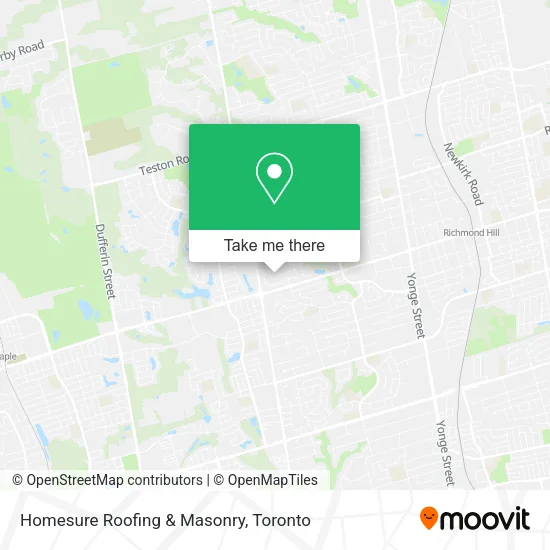 Homesure Roofing & Masonry map