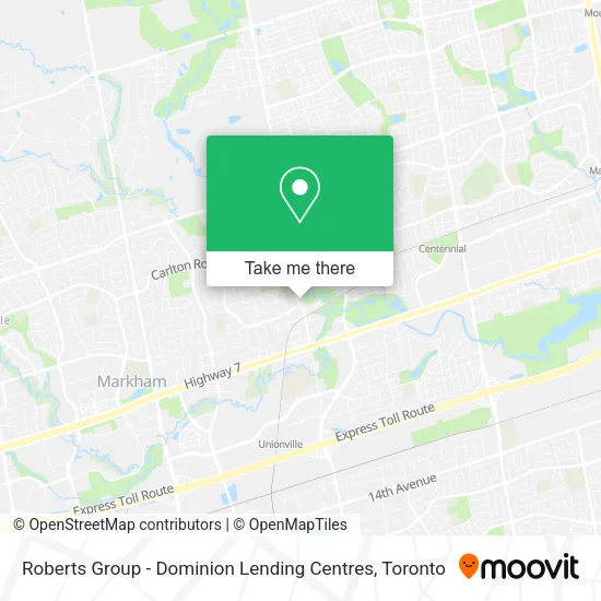 Roberts Group - Dominion Lending Centres map