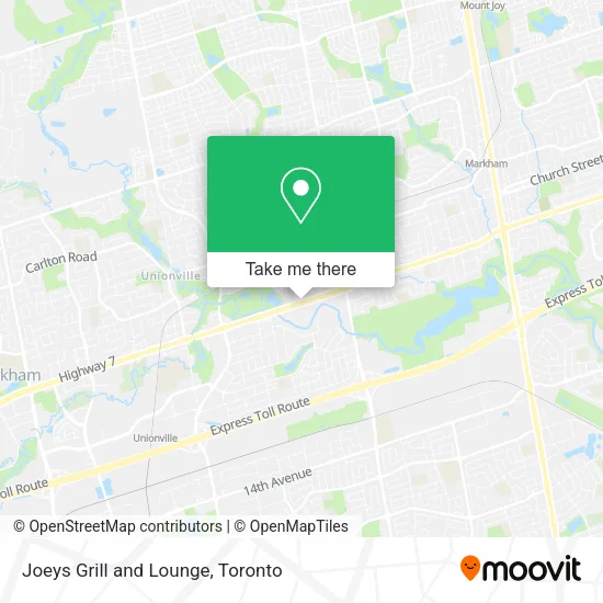 Joeys Grill and Lounge map