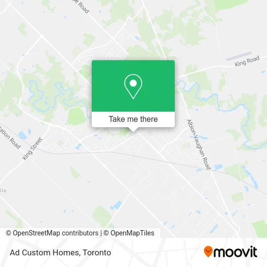 Ad Custom Homes map