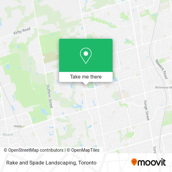 Rake and Spade Landscaping map