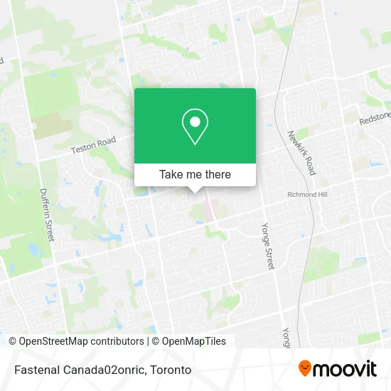 Fastenal Canada02onric map