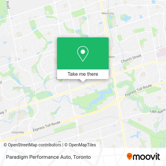 Paradigm Performance Auto map