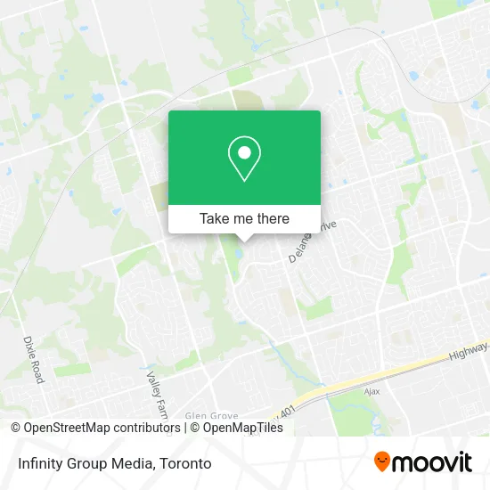 Infinity Group Media map
