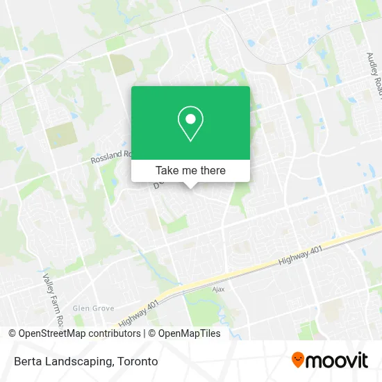 Berta Landscaping map