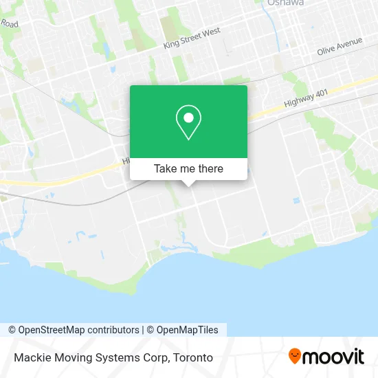 Mackie Moving Systems Corp map