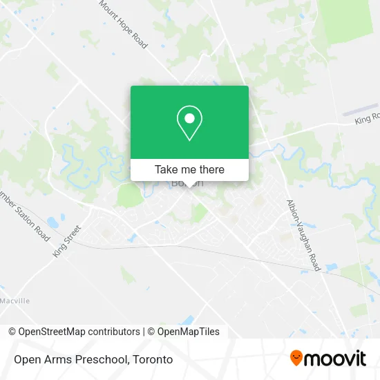 Open Arms Preschool map
