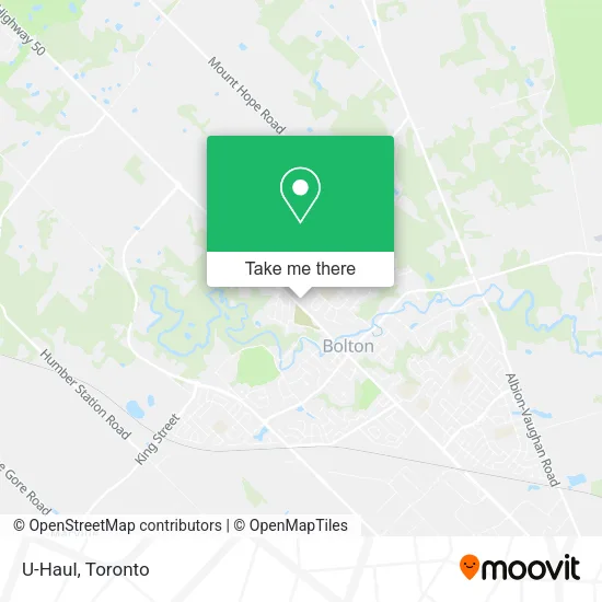 U-Haul map