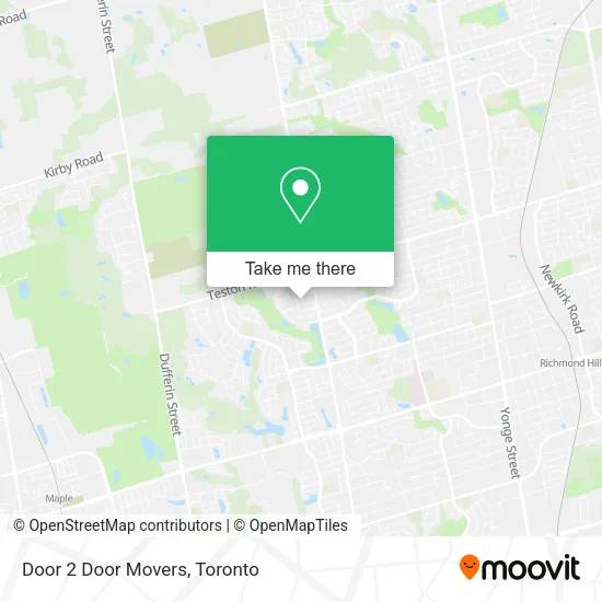 Door 2 Door Movers map