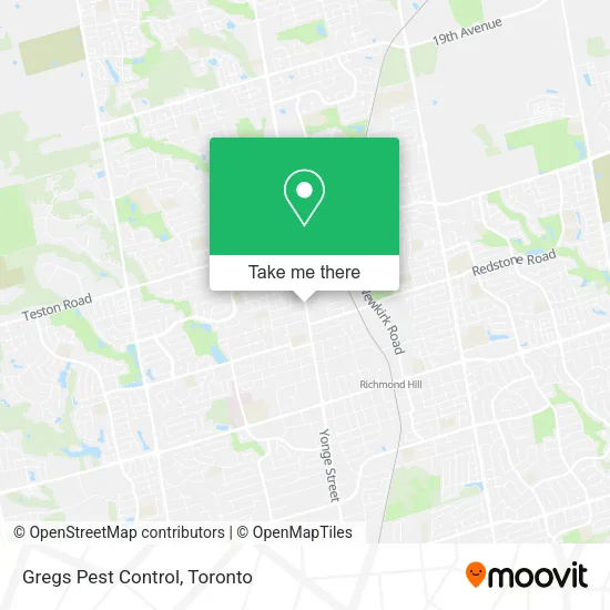 Gregs Pest Control map