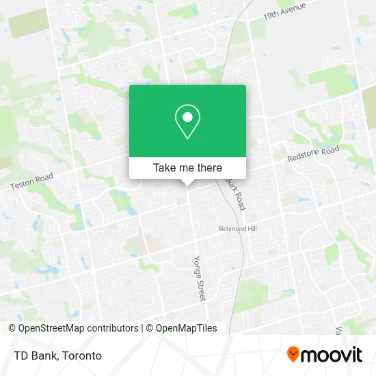 TD Bank map