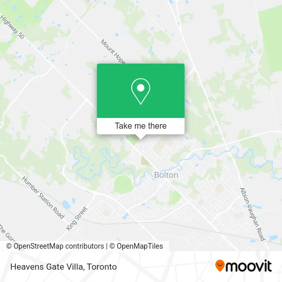 Heavens Gate Villa map