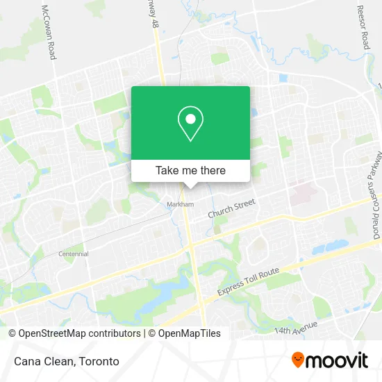 Cana Clean map