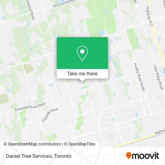 Daniel Tree Services map