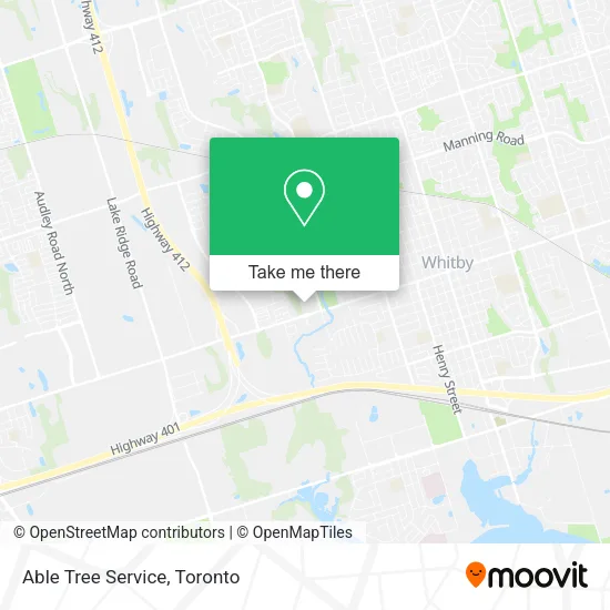 Able Tree Service map