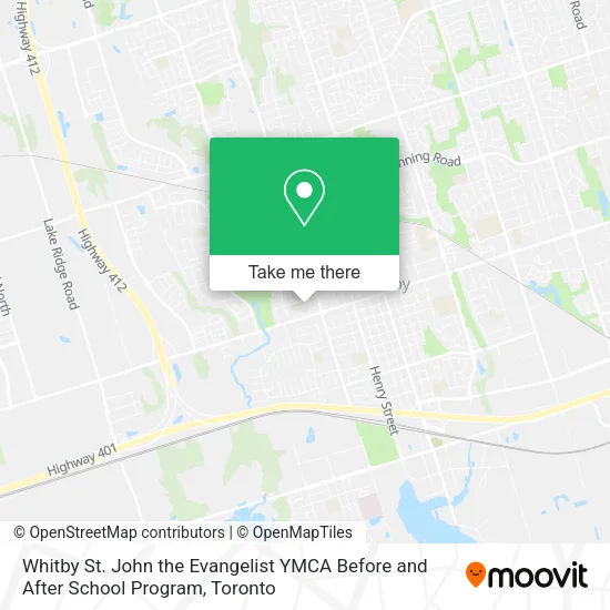 Whitby St. John the Evangelist YMCA Before and After School Program plan