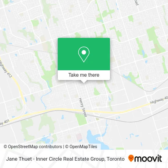 Jane Thuet - Inner Circle Real Estate Group map