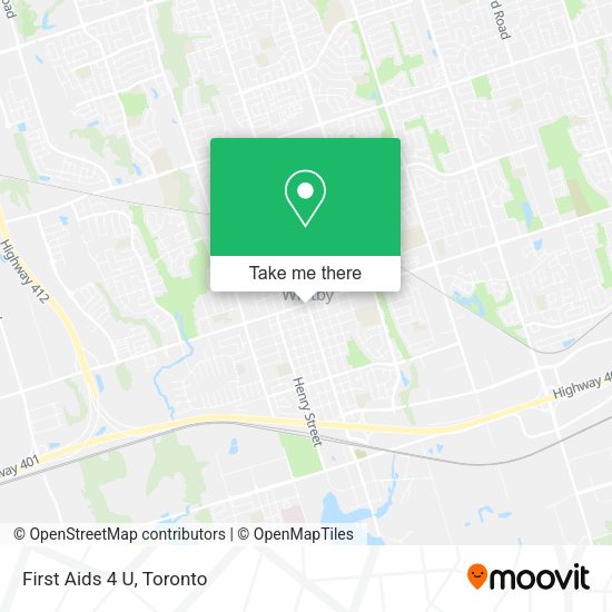 First Aids 4 U map