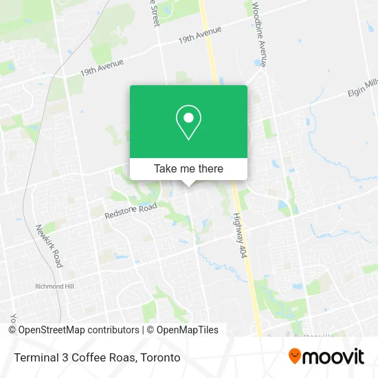 Terminal 3 Coffee Roas map