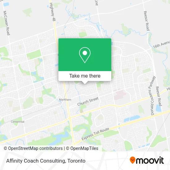 Affinity Coach Consulting map