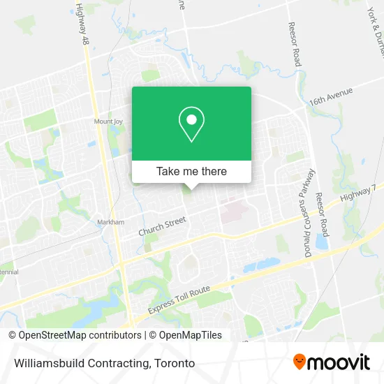 Williamsbuild Contracting map