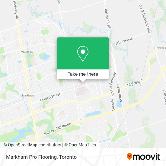 Markham Pro Flooring map