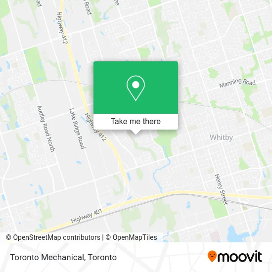 Toronto Mechanical map